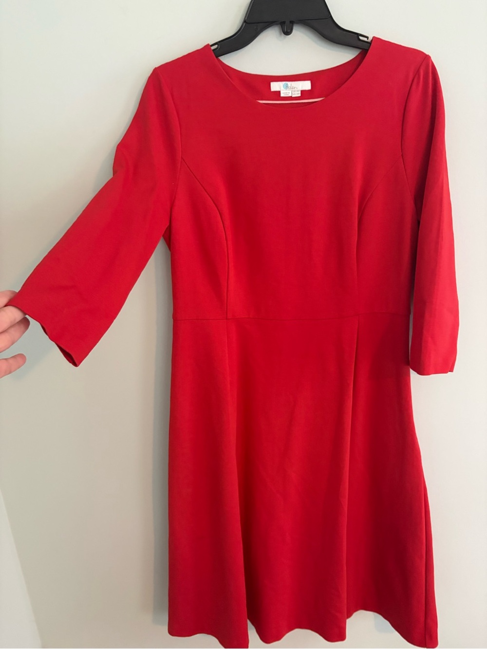 Boden Ponte Classic Red Women's Fit & Flare Dress